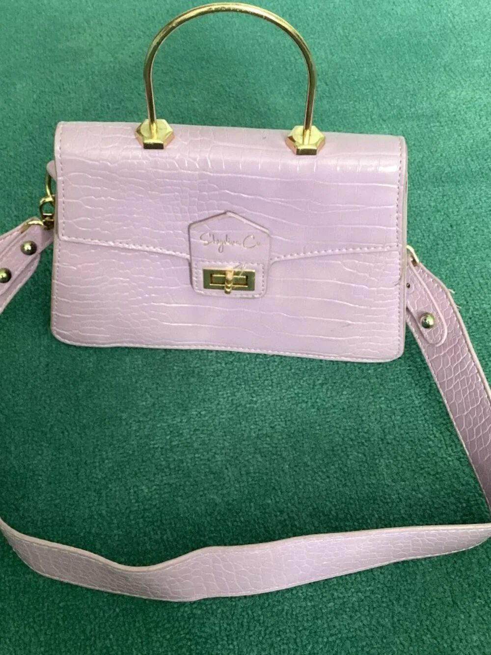 Shydiva Co Lavender and Gold Purse